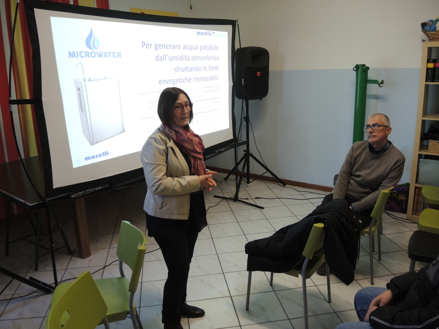 Daniela dell'associazione Raggi di luce in stazione