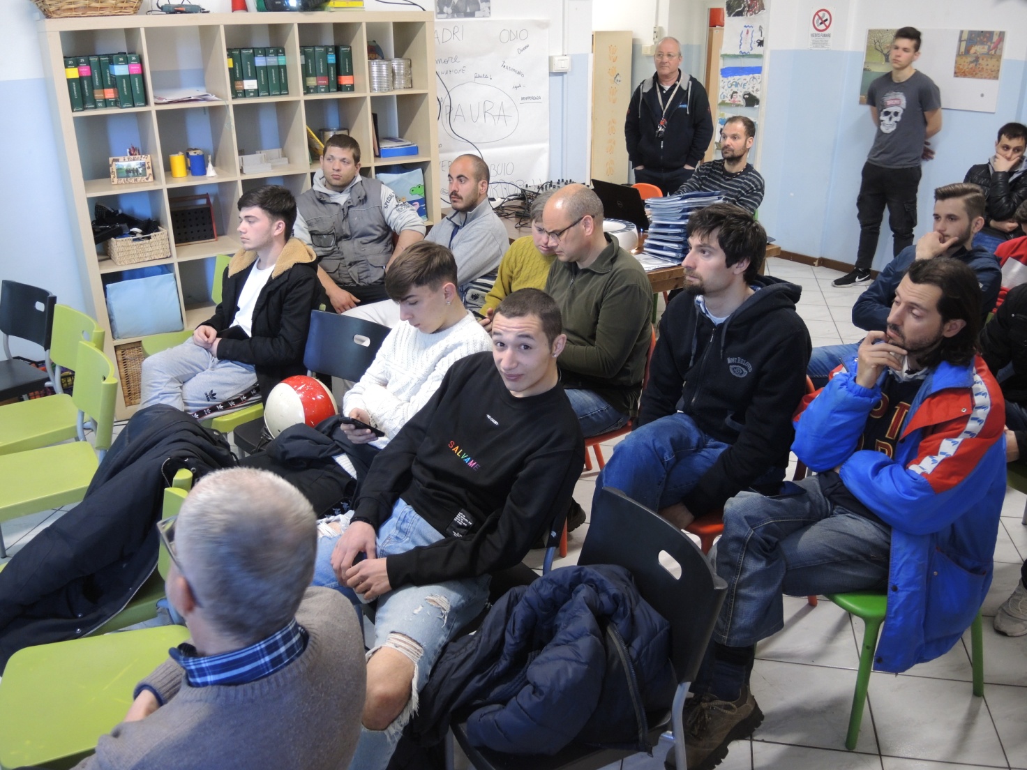 Ragazzi del pacinotti alla presentazione